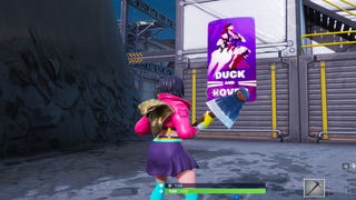 Fortnite: Visit different public service announcements signs in Neo Tilted, Pressure Plant or Mega Mall