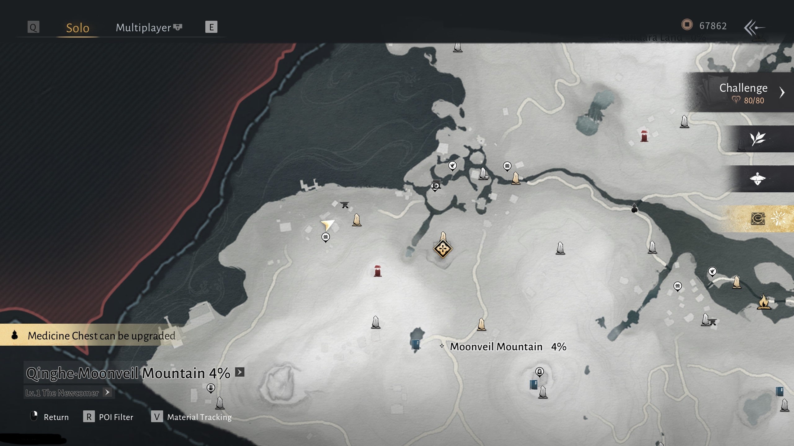 A map image showing where else to start Foul Play in Where Winds Meet - 5