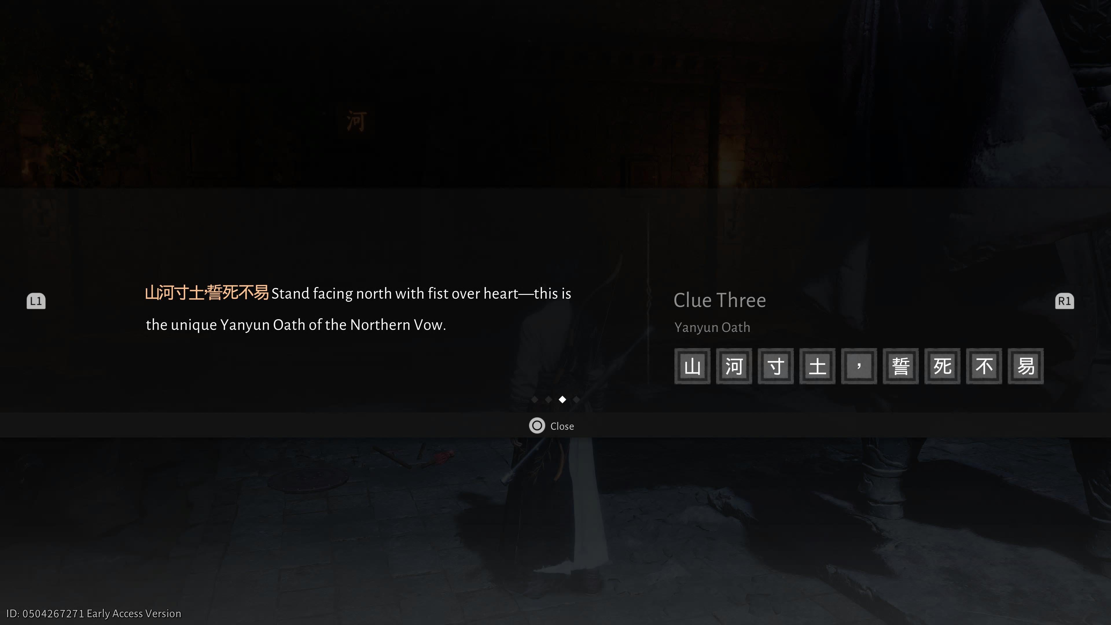 The code which tells players the solution to the wall symbol puzzle during the Echoes of Old Battles quest in Where Winds Meet. - 7