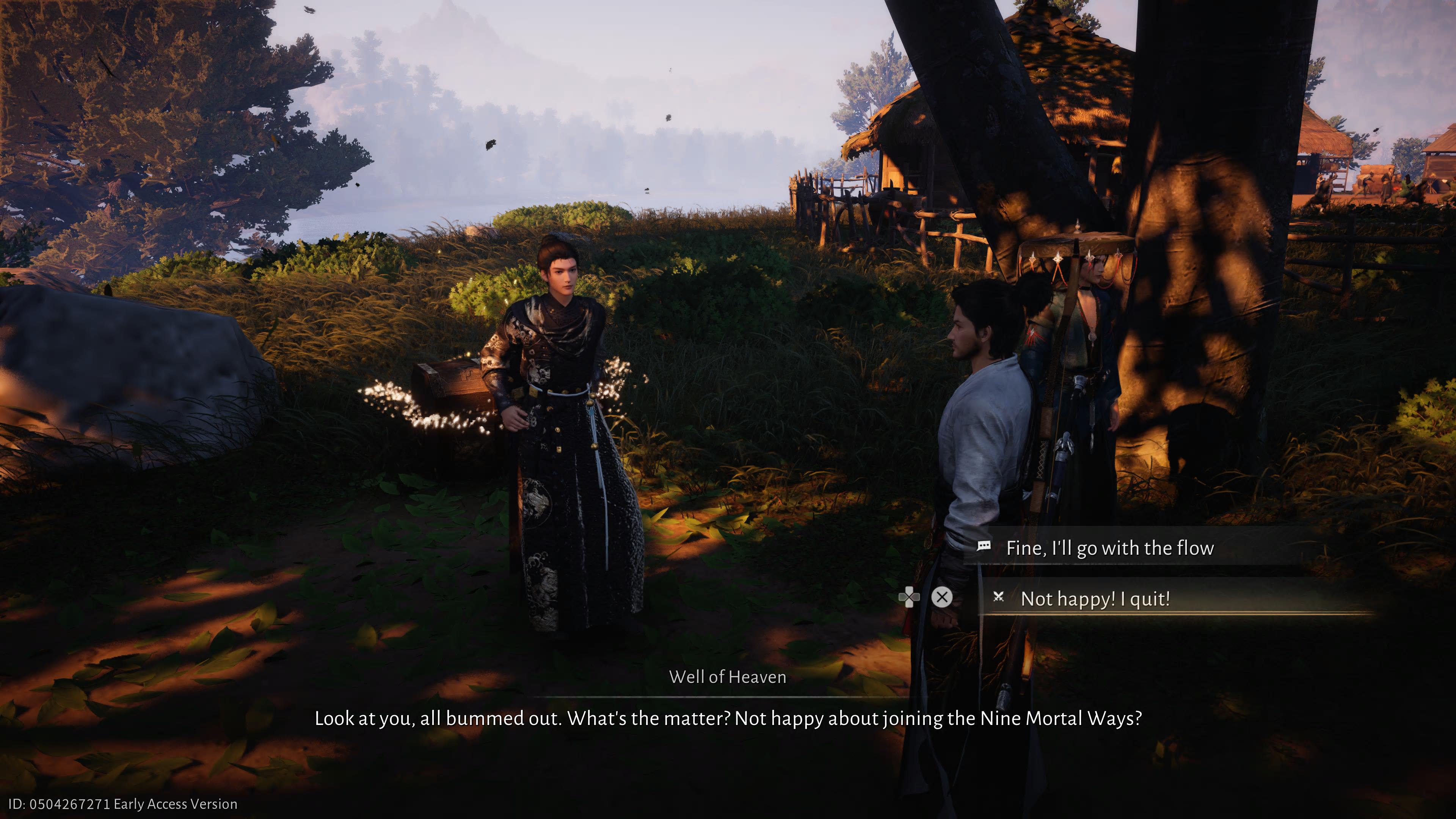 The main character of Where Winds Meet being inducted into the Nine Mortal Ways. - 5