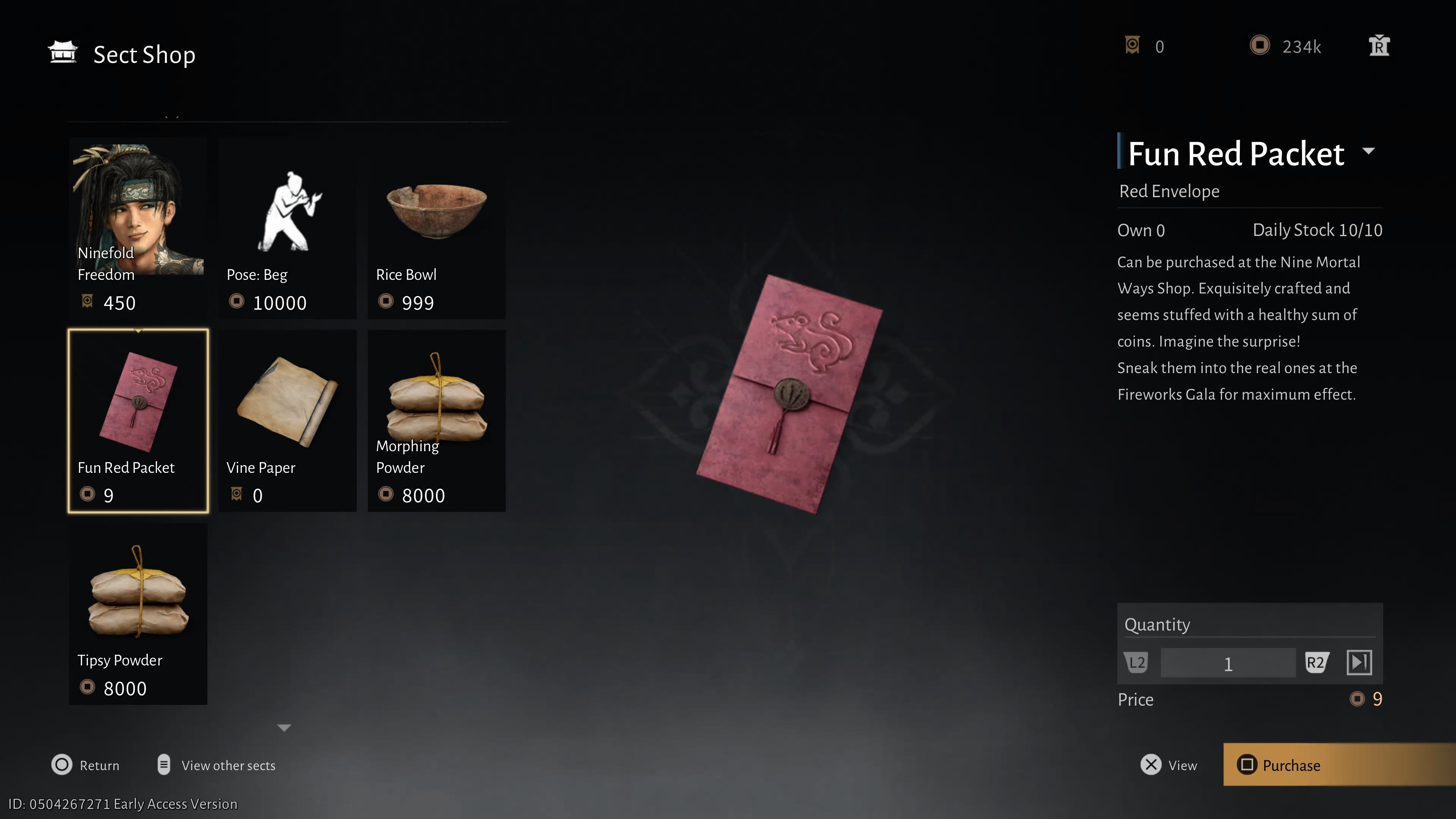 A fake money packet used by the Nine Mortal Ways in Where Winds Meet. - 6