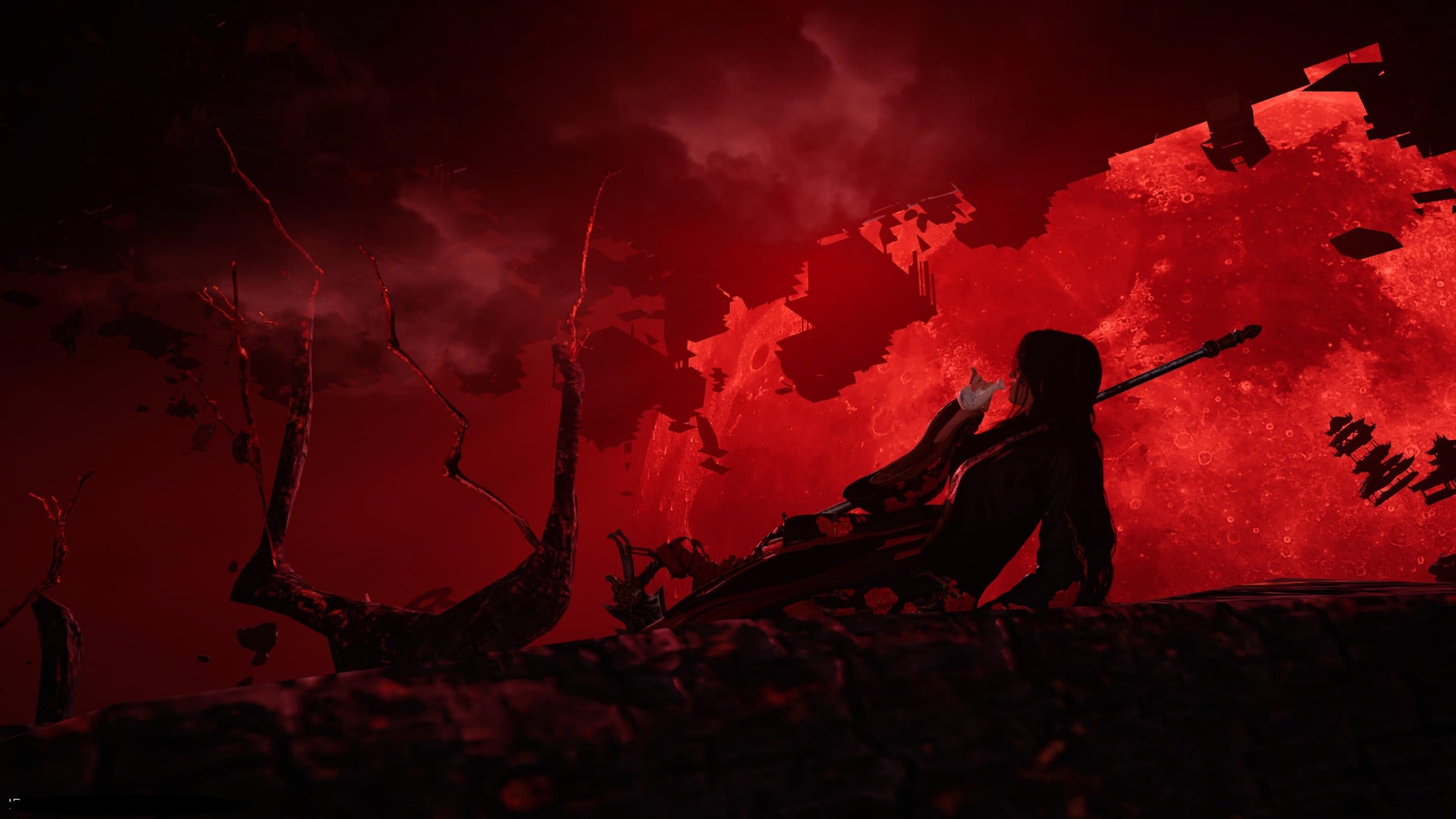 A silhouetted boss character in Where Winds Meet. - 1