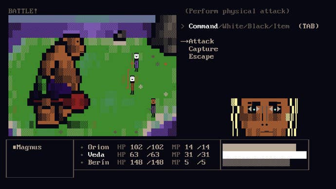 A large monkey with a large club in JRPG Whispers In The Moss