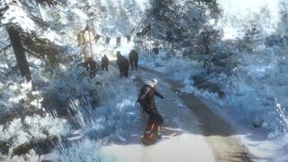 Geralt na snowboardzie - pomysłowy mod do Wiedźmina 3