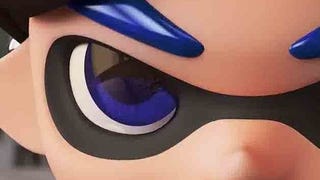 Splatoon character close-up showing inky eyes.