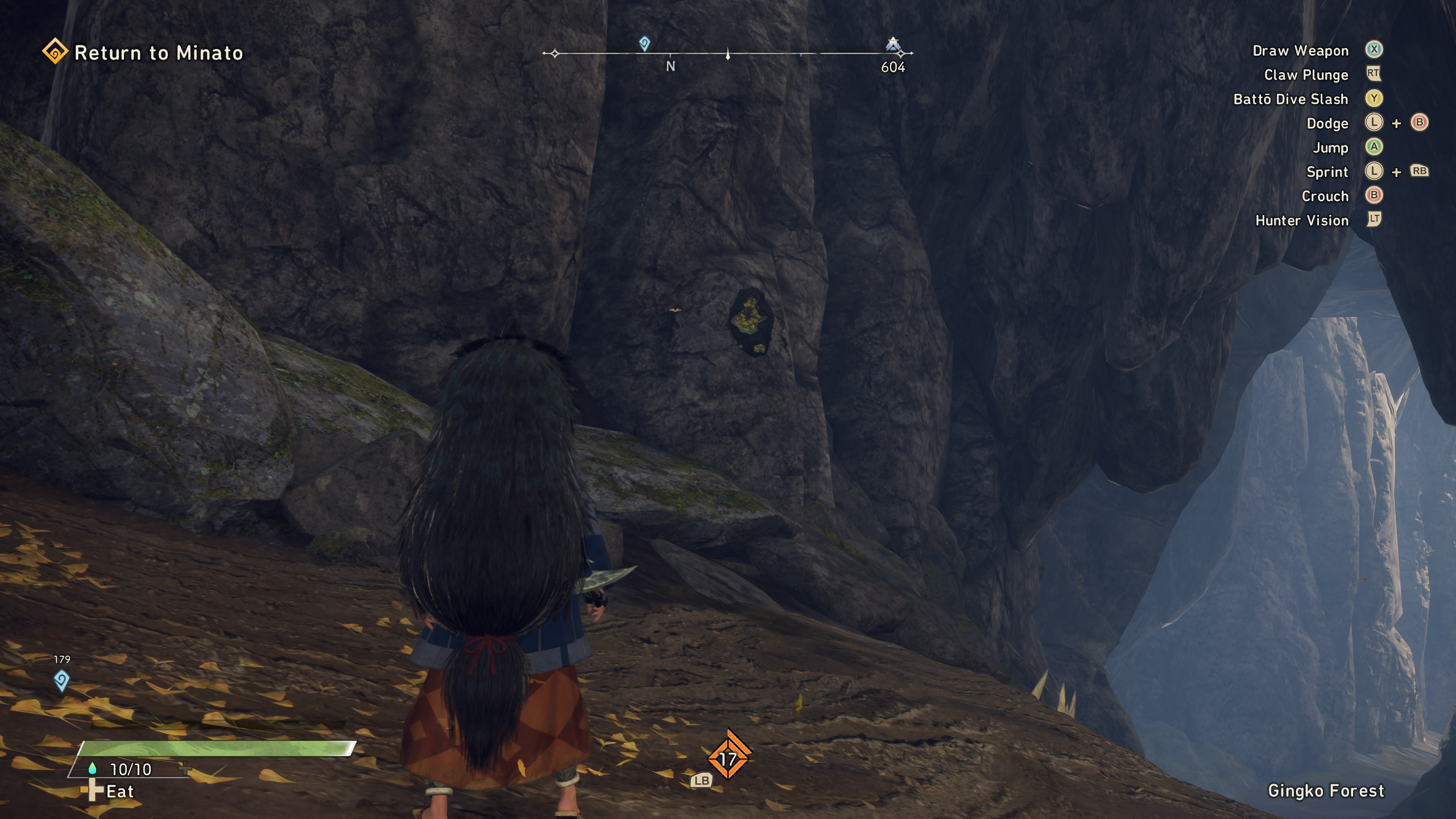 An outcrop of Mirror Stone on a cave wall in Wild Hearts