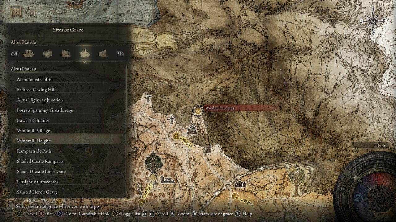 Windmill Heights Grace in Elden Ring