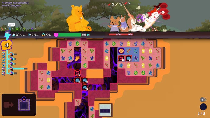 Winnie The Pooh mutating into a horror in a Winnie’s Hole screenshot.