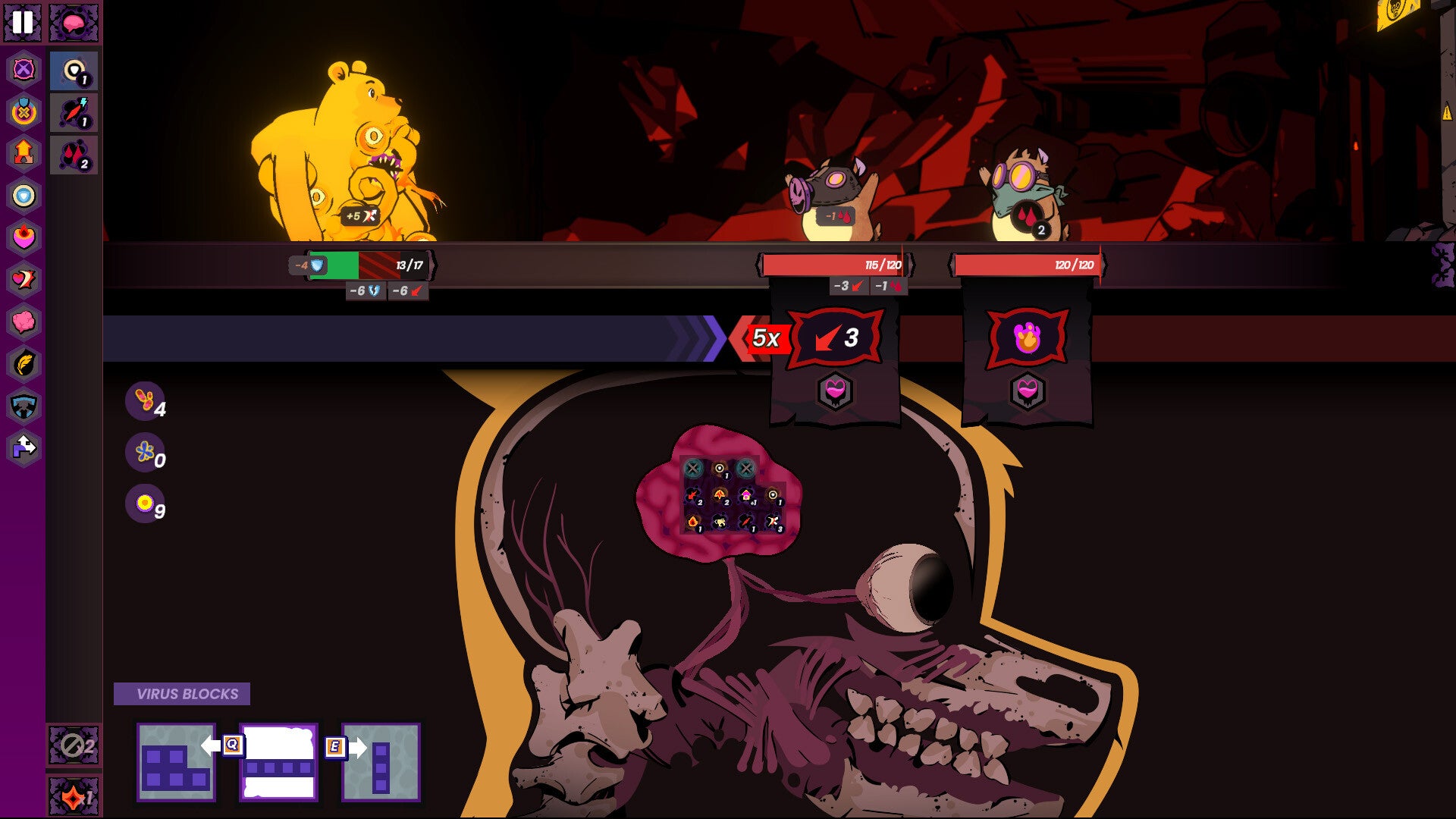 Play viral Tetris with Winnie the Pooh's horrible guts in this not very Disneyfied turn-based roguelite