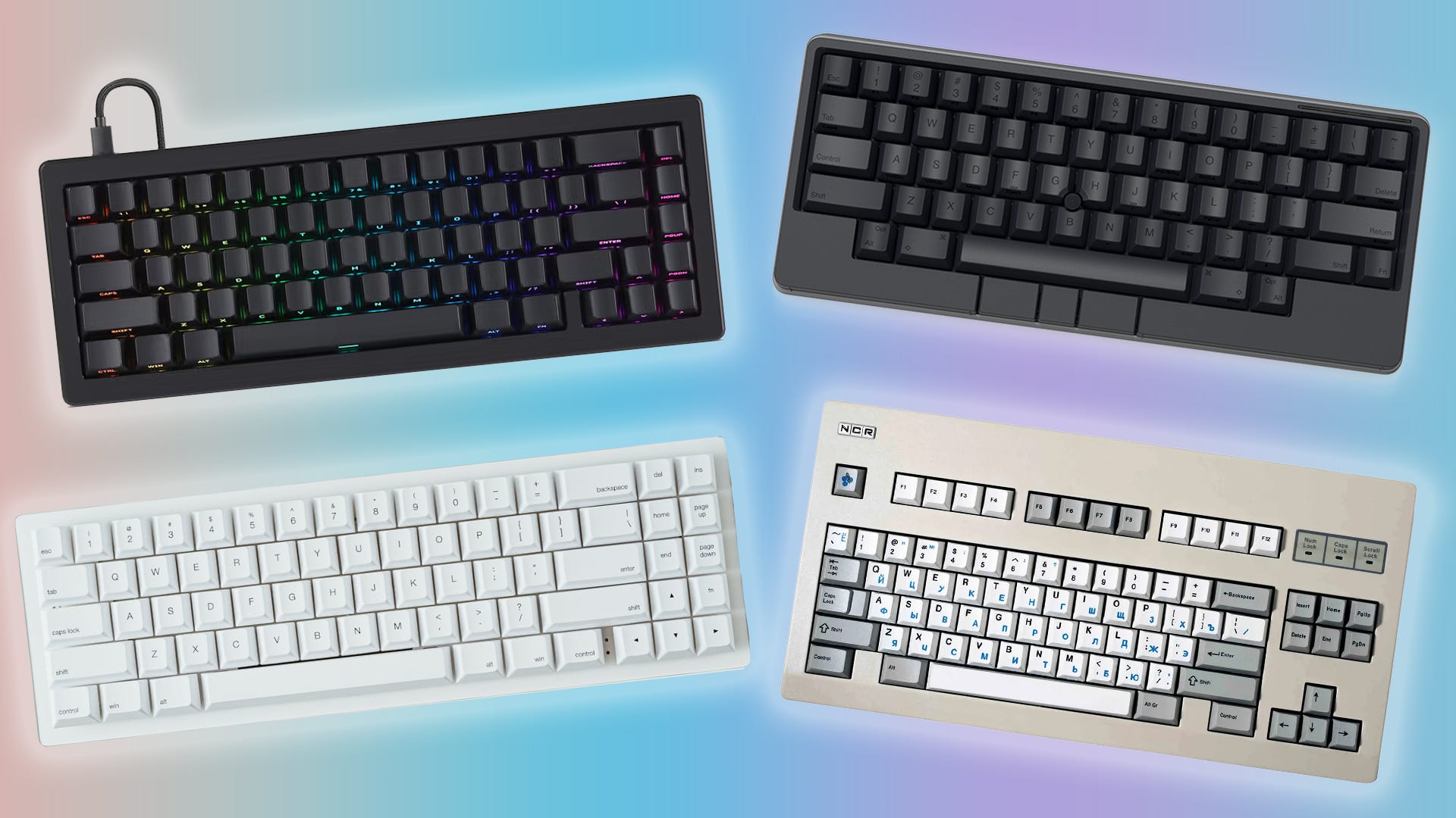 The winter mechanical keyboard shootout: four tiny options put to the test The winter mechanical keyboard shootout: four tiny options put to the test