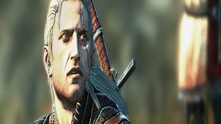 Geralt has a bit of trouble with a troll in Witcher 2 DLC