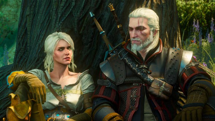 Geralt and Ciri in The Witcher 3.