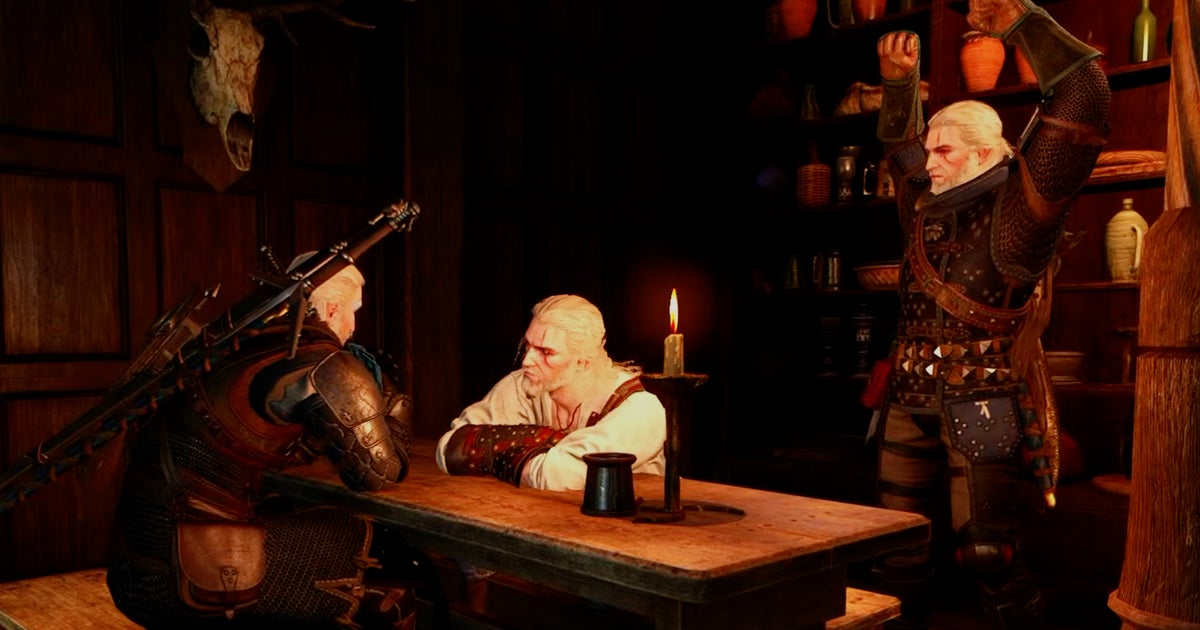 The Witcher 3 online mod adds multiplayer Gwent battles in its latest update, a bit like CD Projekt's Gwent game but with more losers being ridden around by winners