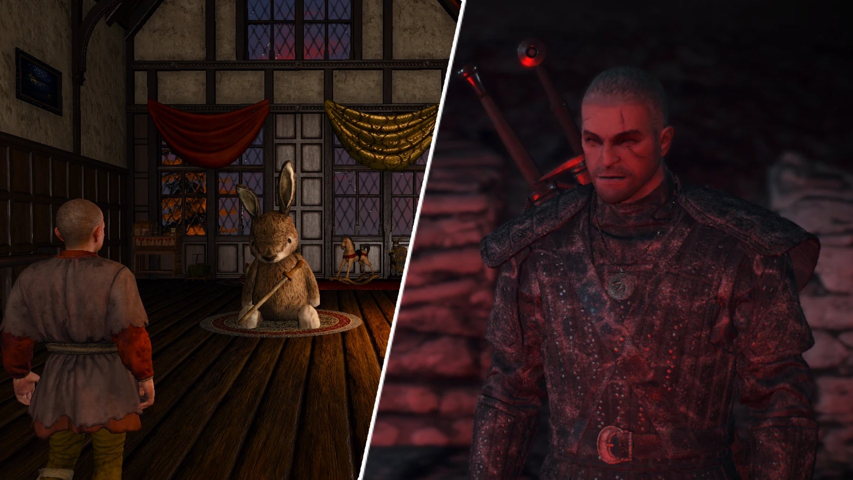 Alternate universe Geralt in The Witcher 3 mod Echoes of Play. - 1