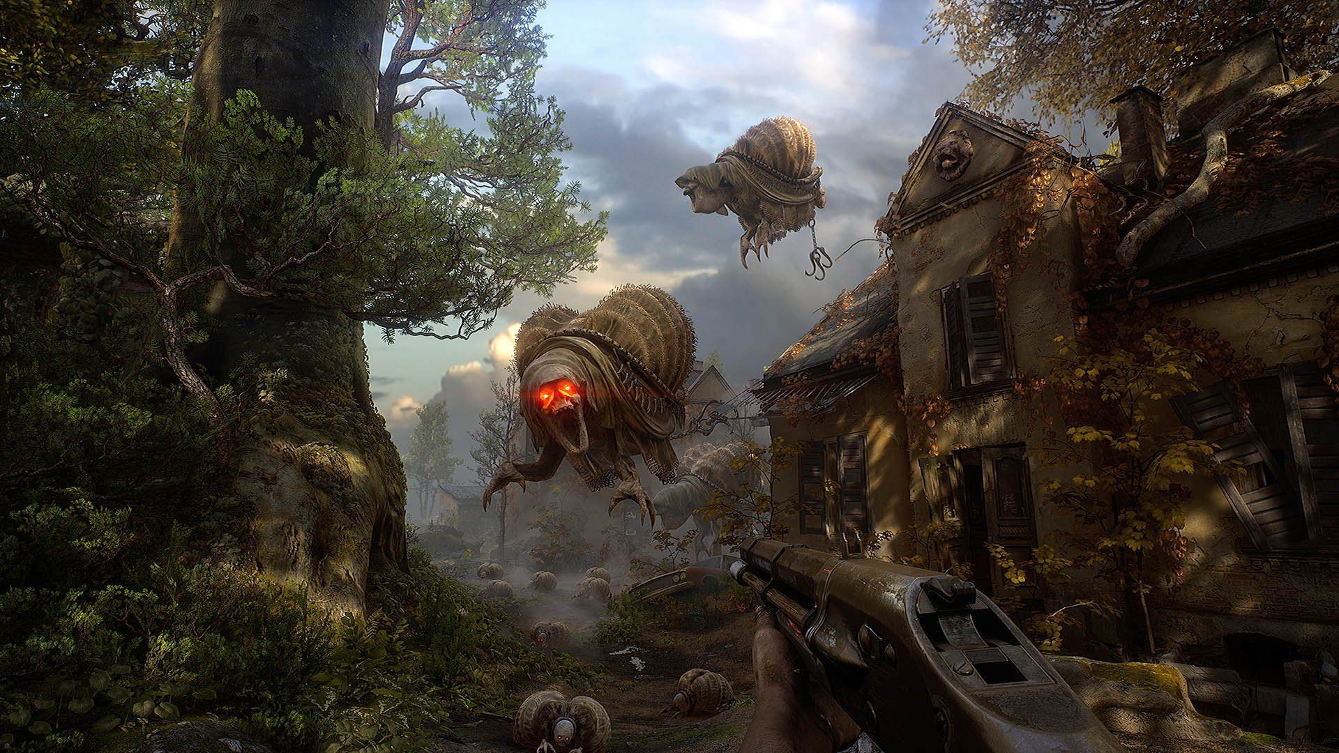 A creature of unknown origin is off in the distance, flanked by mountains, with nice deep, natural colours all around. - 3