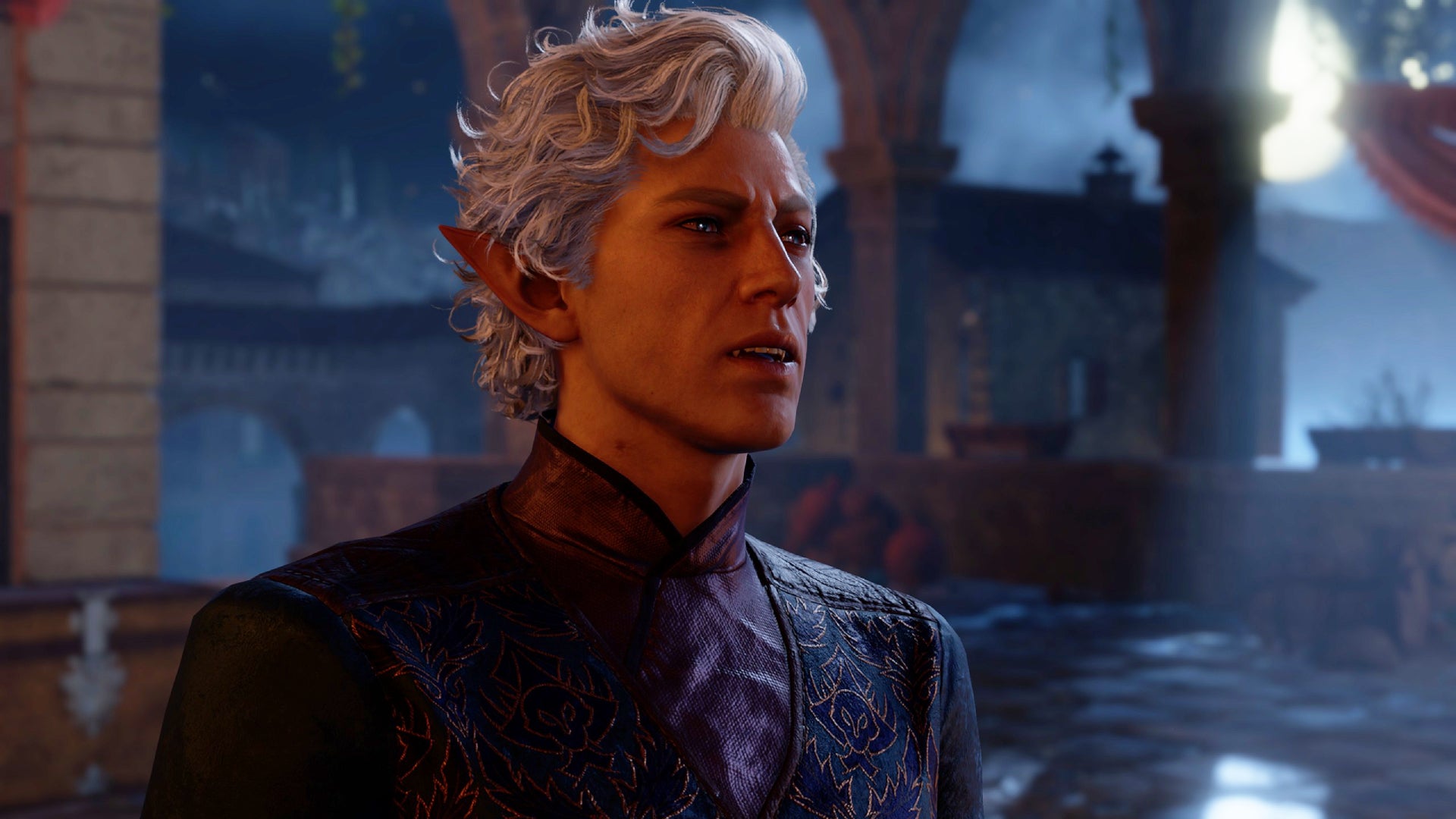 Astarion at night in Baldur's Gate 3. - 1