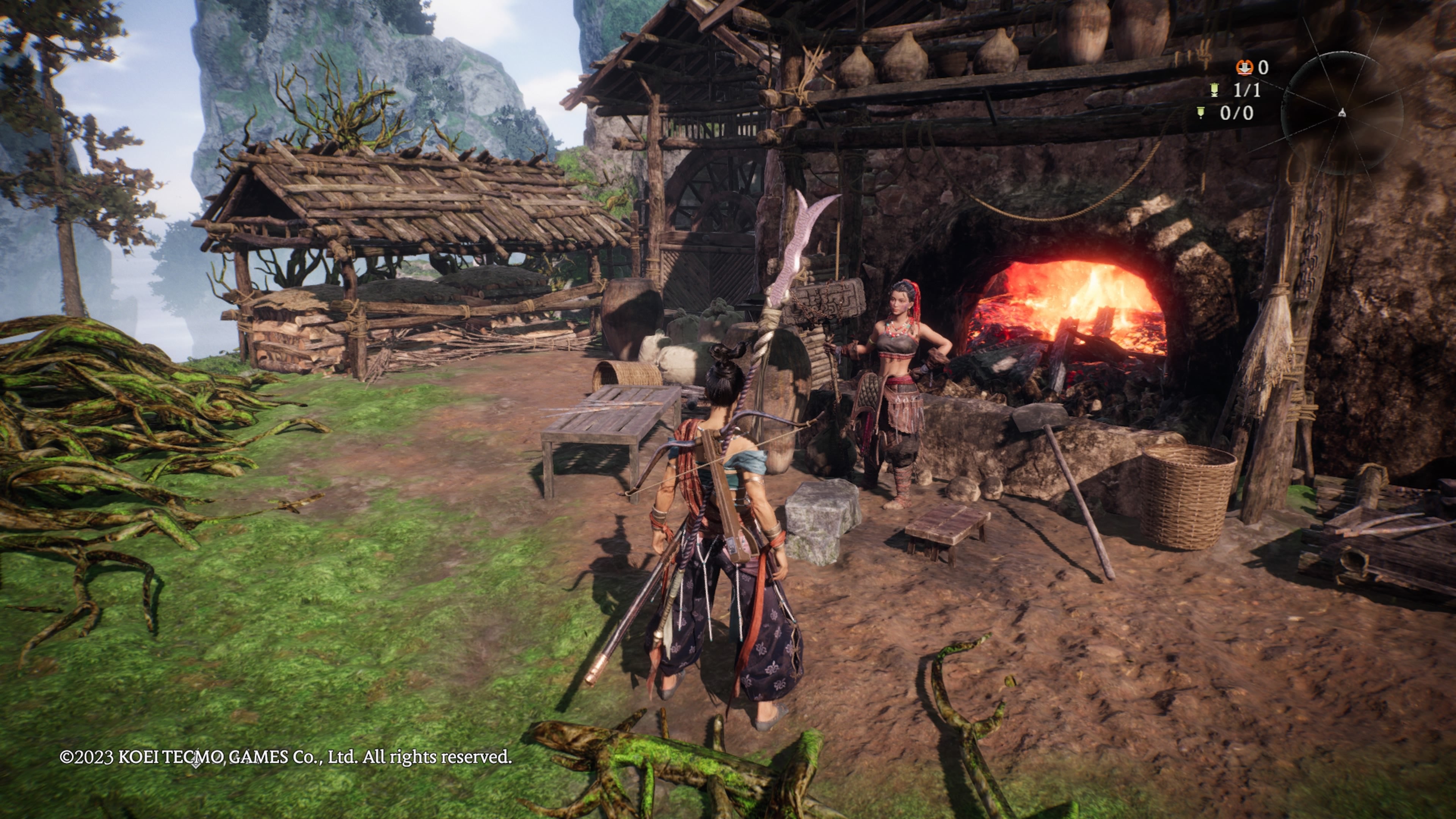 The location of the blacksmith in Wo Long