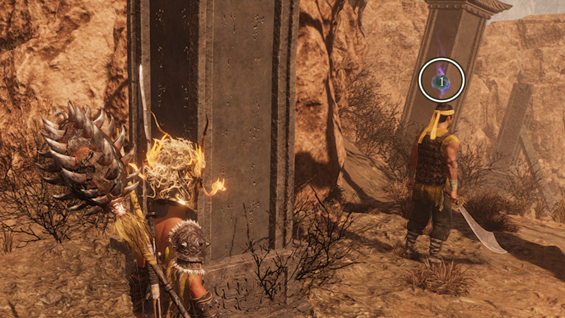 wo long fallen dynasty character facing vengeance target circled