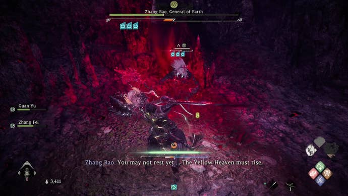 wo long fallen dynasty zhang bao boss fight warlock