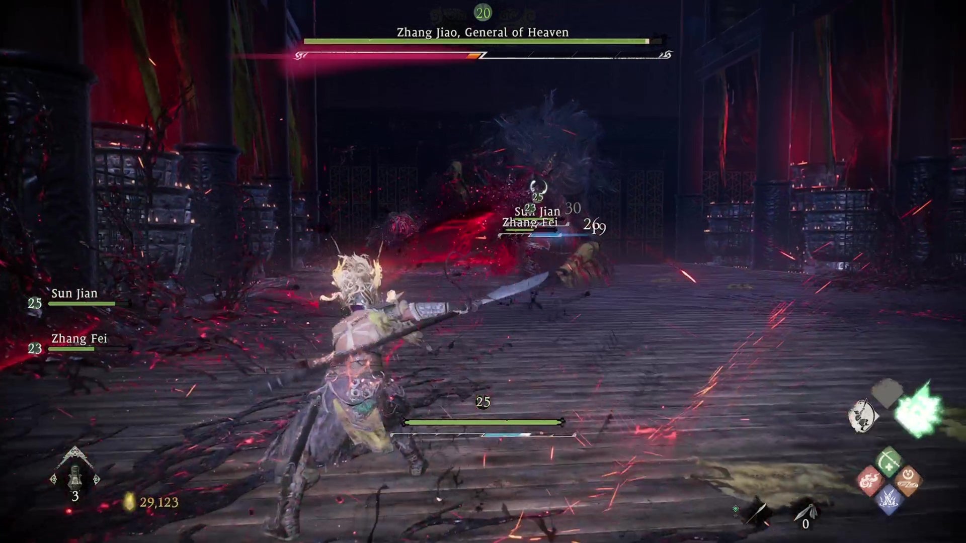 Wo Long Fallen Dynasty, the main character is sending a counter attack back to Zhang Jiao