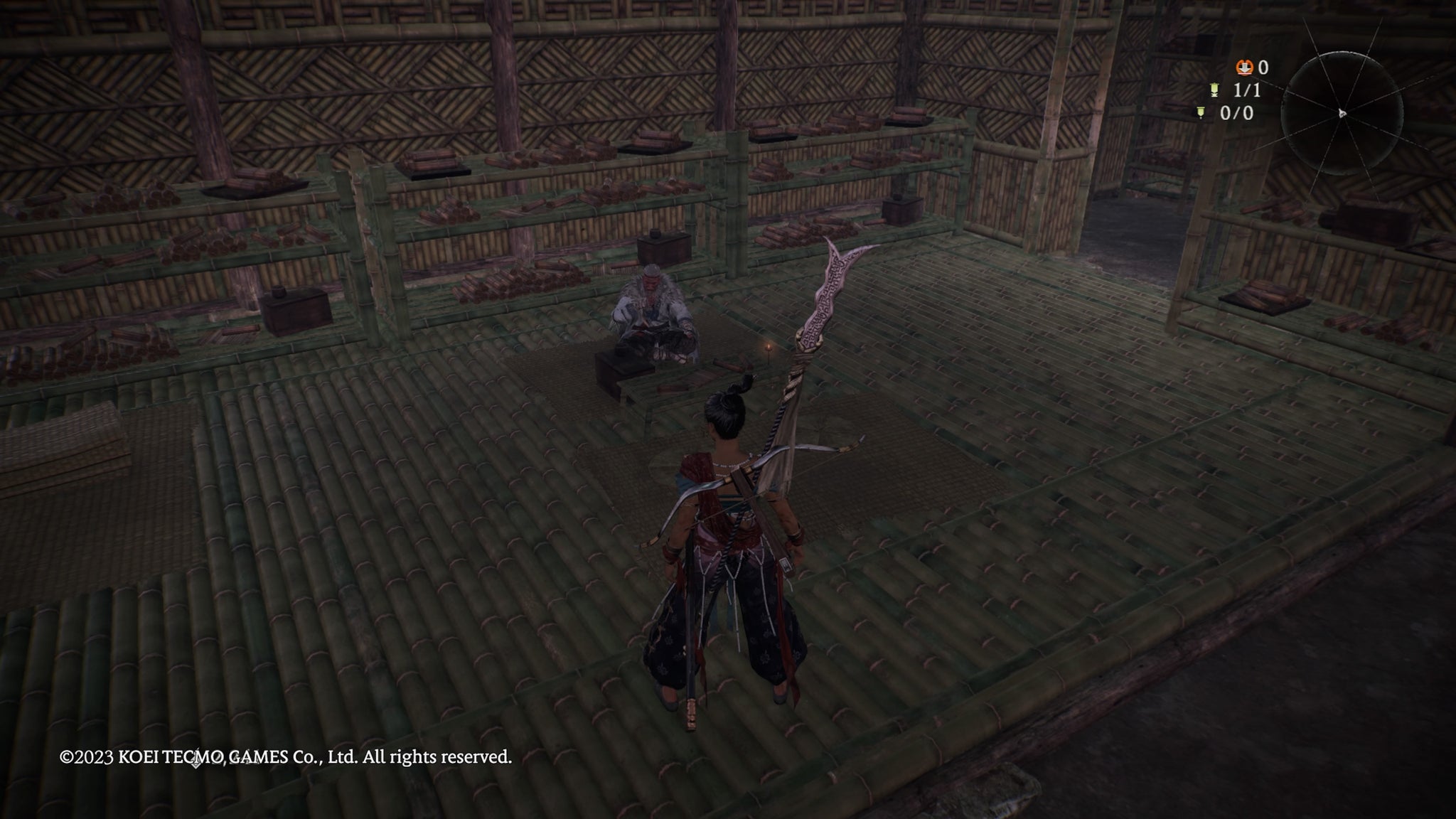 The character who respecs your stats in Wo Long - 4