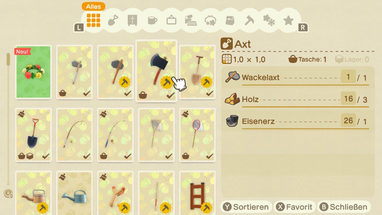 Animal Crossing New Horizons Leiter Bausatz Animal Crossing: New Horizons - Leiter und Axt bekommen und Klippen