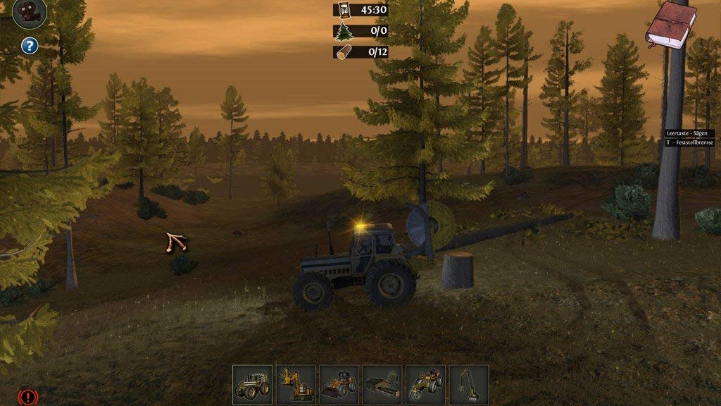 How not to cut trees in Woodcutter Simulator 2011
