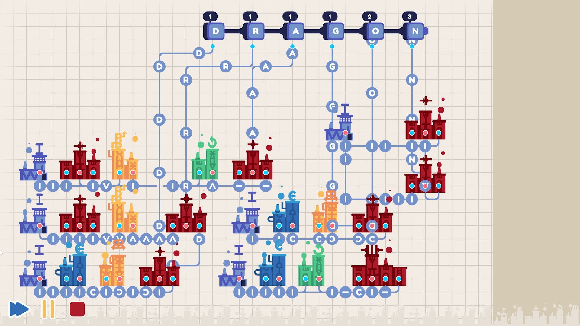 Several letter factories in Word Factori - 31