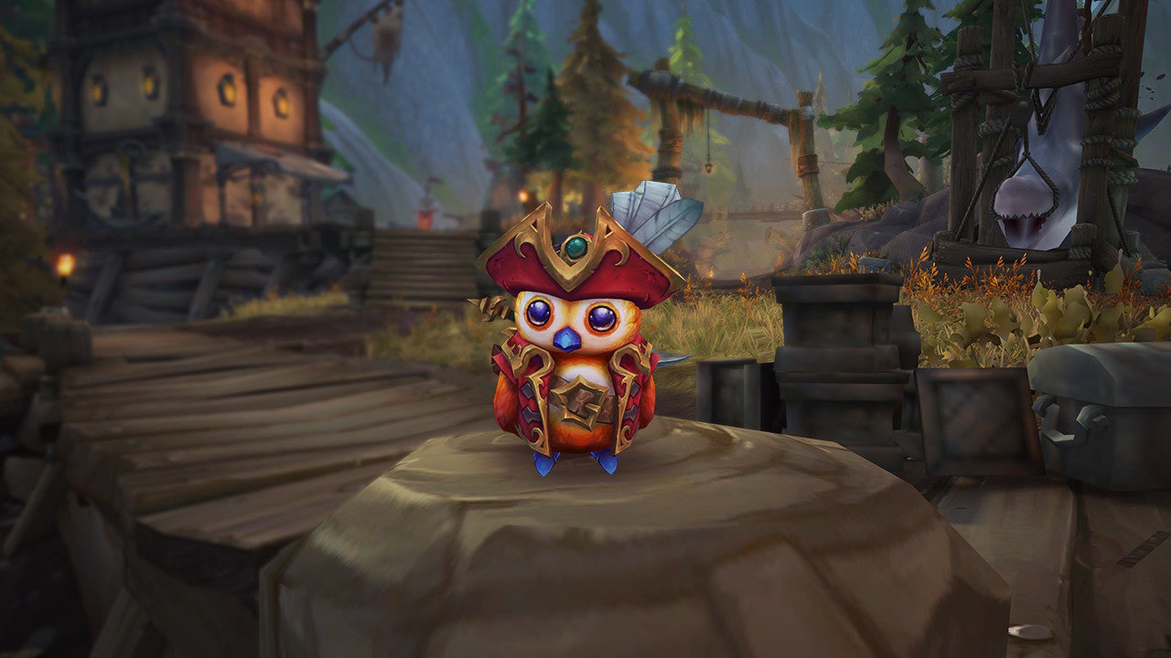 The Pirate Pepe parrot pet in World Of Warcraft: Plunderstorm. - 5