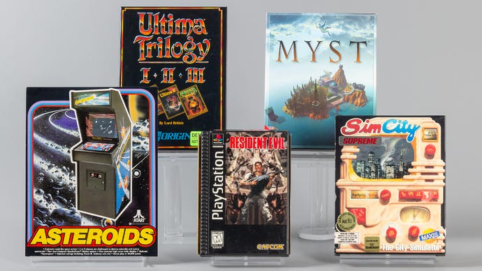 This 2024 inductees to the World Video Game Hall of Fame: Asteroids, Ultima, Resident Evil, Myst and SimCity