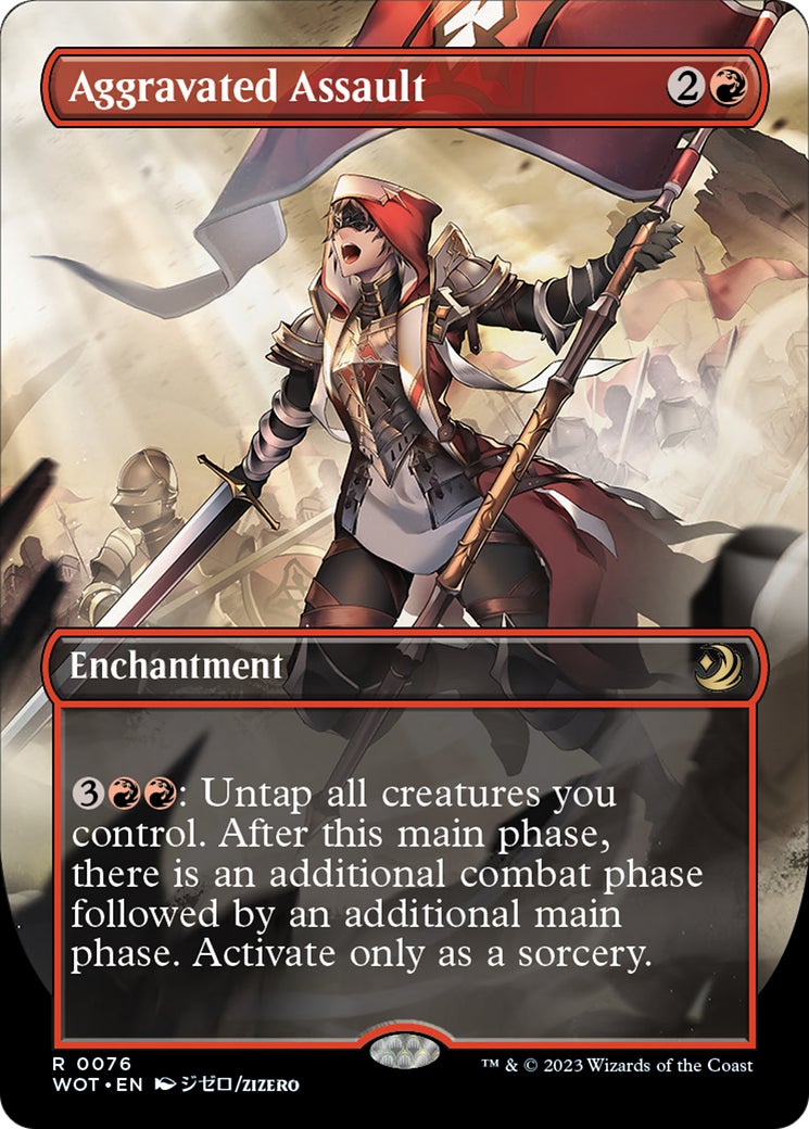 mtg woe anime cards Magic the Gathering Wilds of Eldraine: Enchanting Tales Mythic Rare Rhystic Study #71 Enchanting Tales (WOT) #71 Illustrated by Fuzichoco Magic Sneak Attack | Wilds of