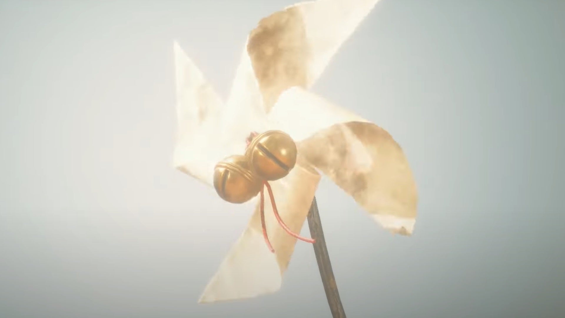 A pinwheel spins in the wind in this scene from Wuchang Fallen Feather's true ending. - 7