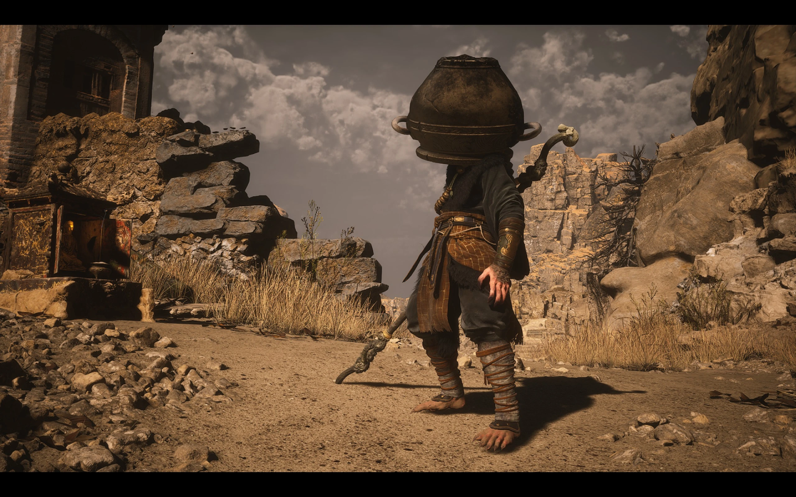 Black Myth: Wukong monkey protagonist with jar head