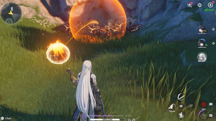 wuthering waves calcharo aiming explosive charge at vine trap