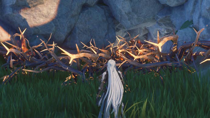 wuthering waves calcharo facing burning vine trap