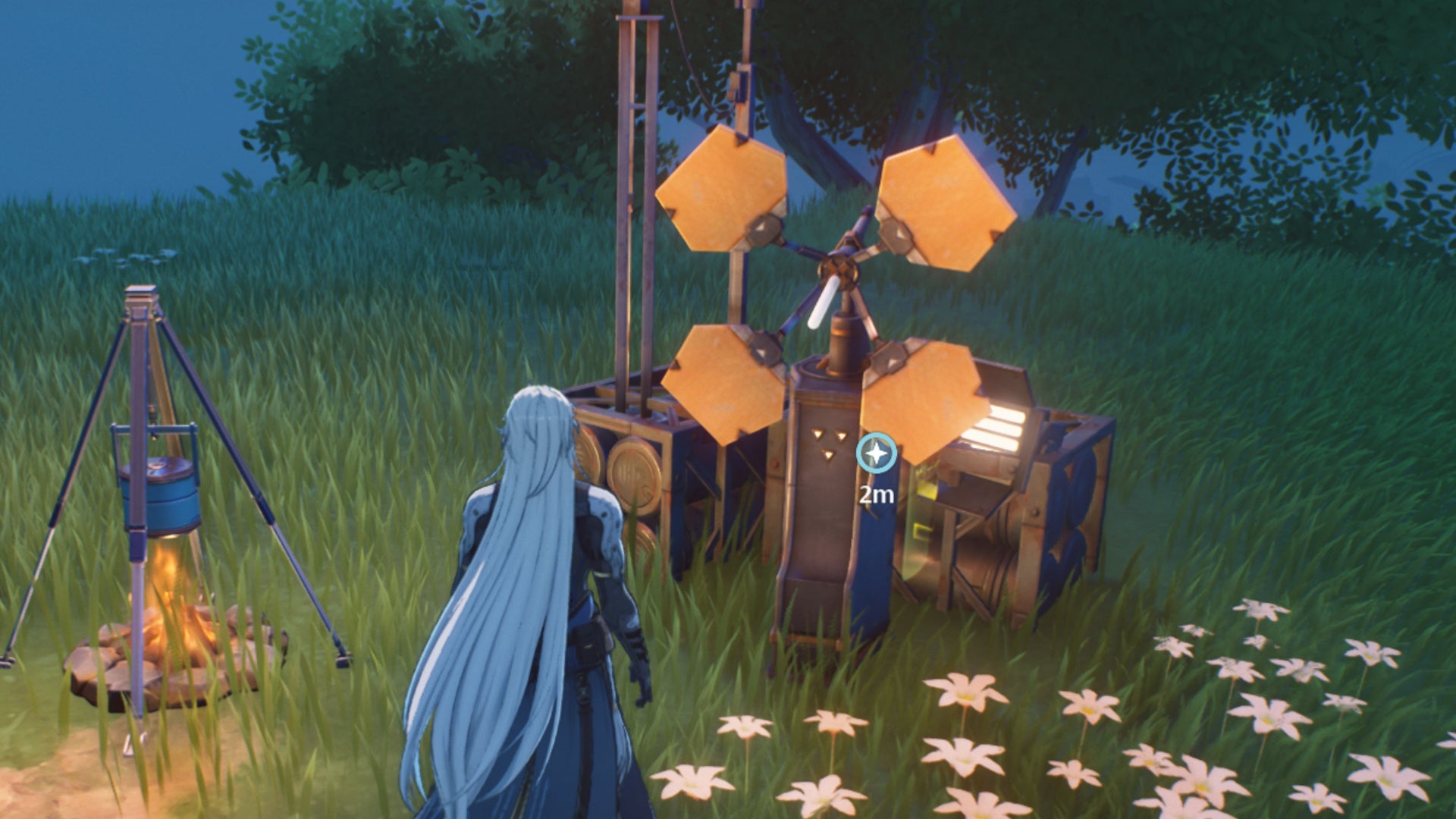 wuthering waves calcharo facing camp signals tower