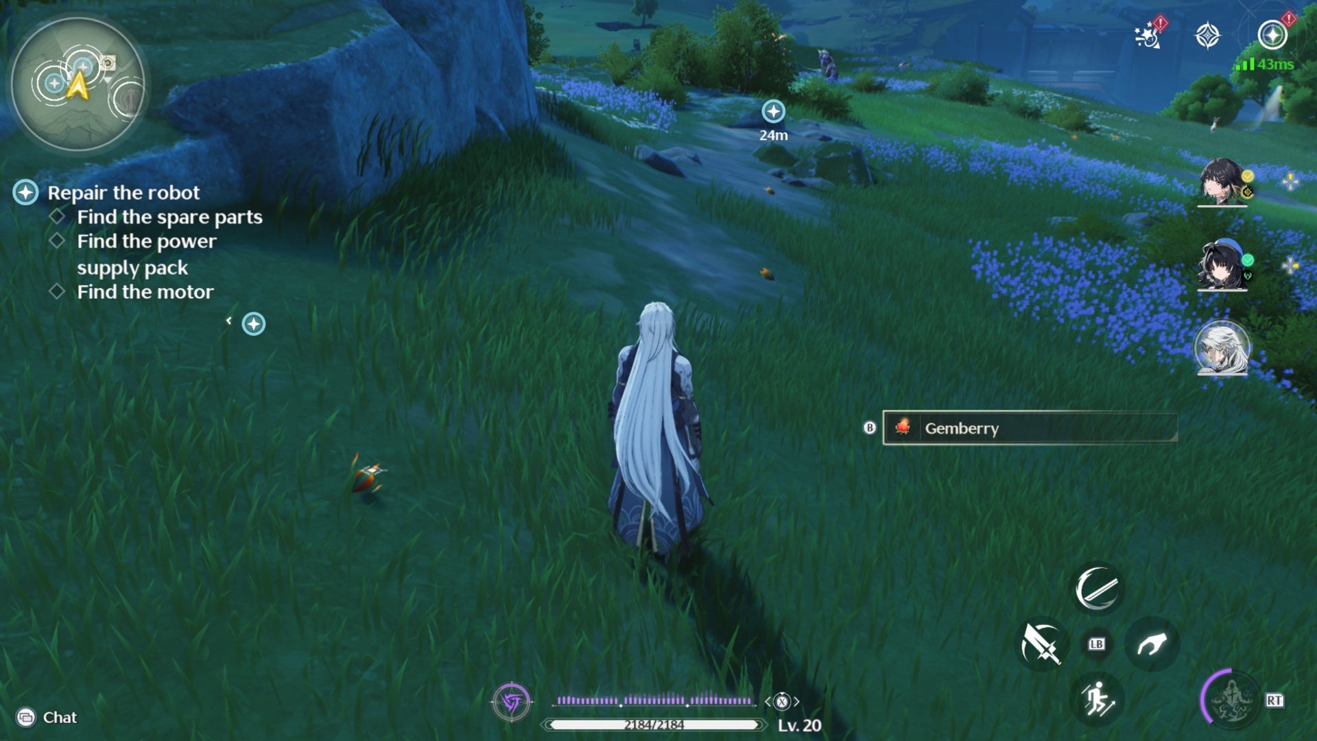 wuthering waves calcharo following gemberry trail