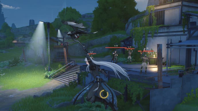 howling calcharo waves gliding past enemies in exile