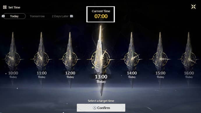 wuthering waves current time in time skip menu