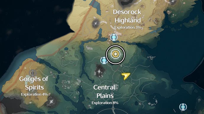 wuthering waves echoing marche second detection beacon map location