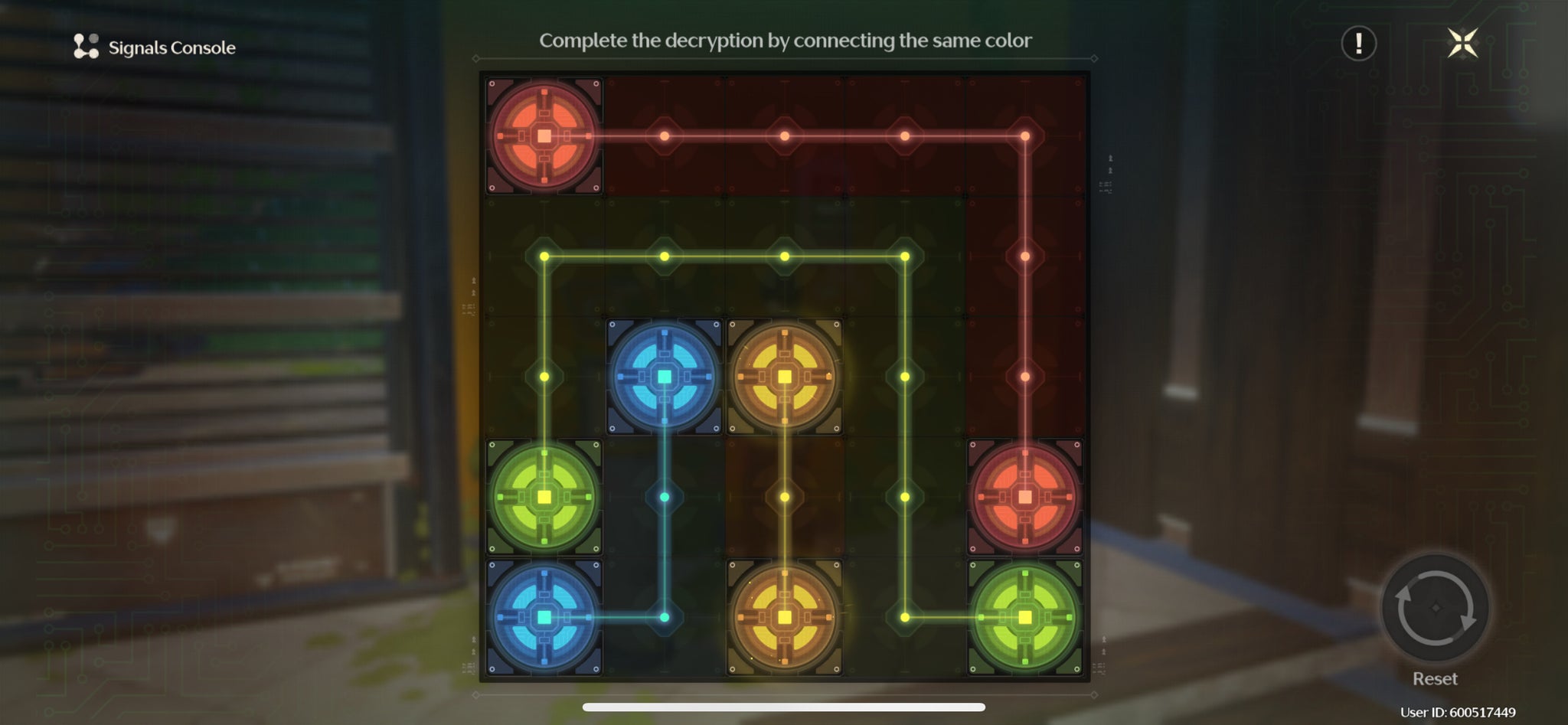 The solution to the first door puzzle in the When the Forest is No Longer Dim quest in Wuthering Waves. - 8