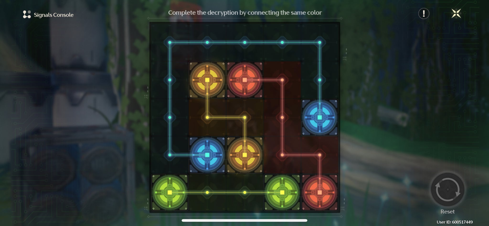 The solution to the second door puzzle in the When the Forest is No Longer Dim quest in Wuthering Waves. - 9