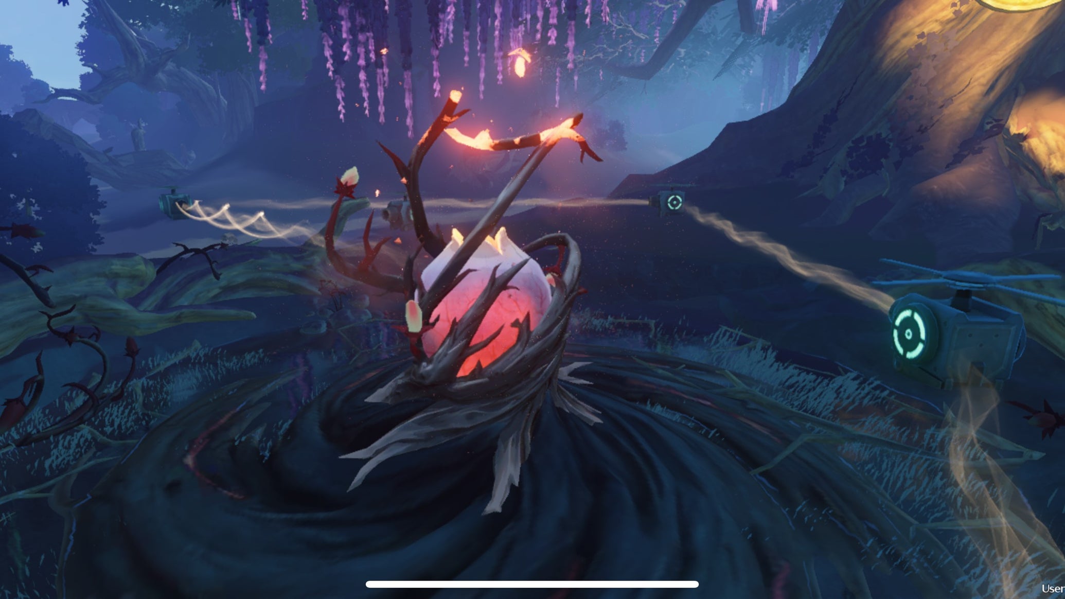 The Rover destroying an offshoot core in Wuthering Waves. - 1