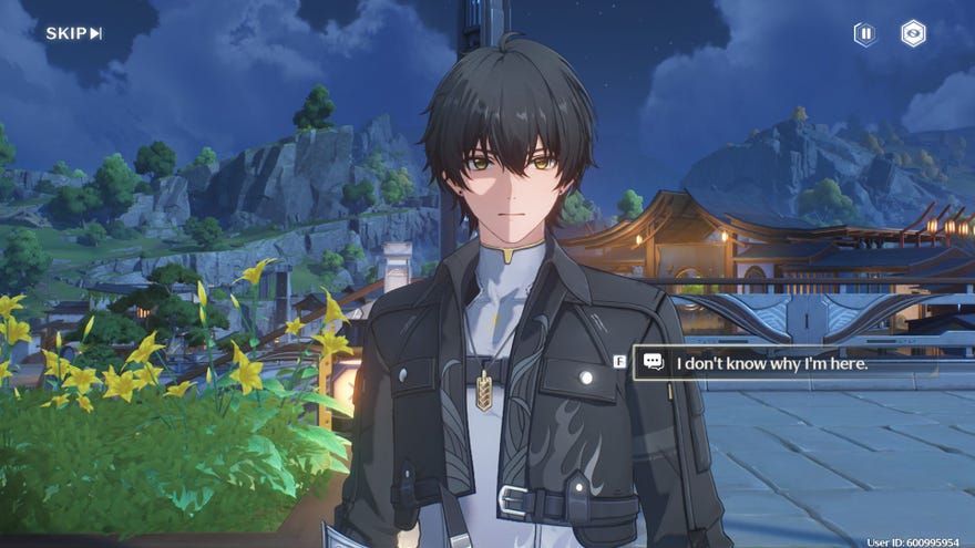 Rover faces the camera, saying “I don’t know what I’m doing here”.