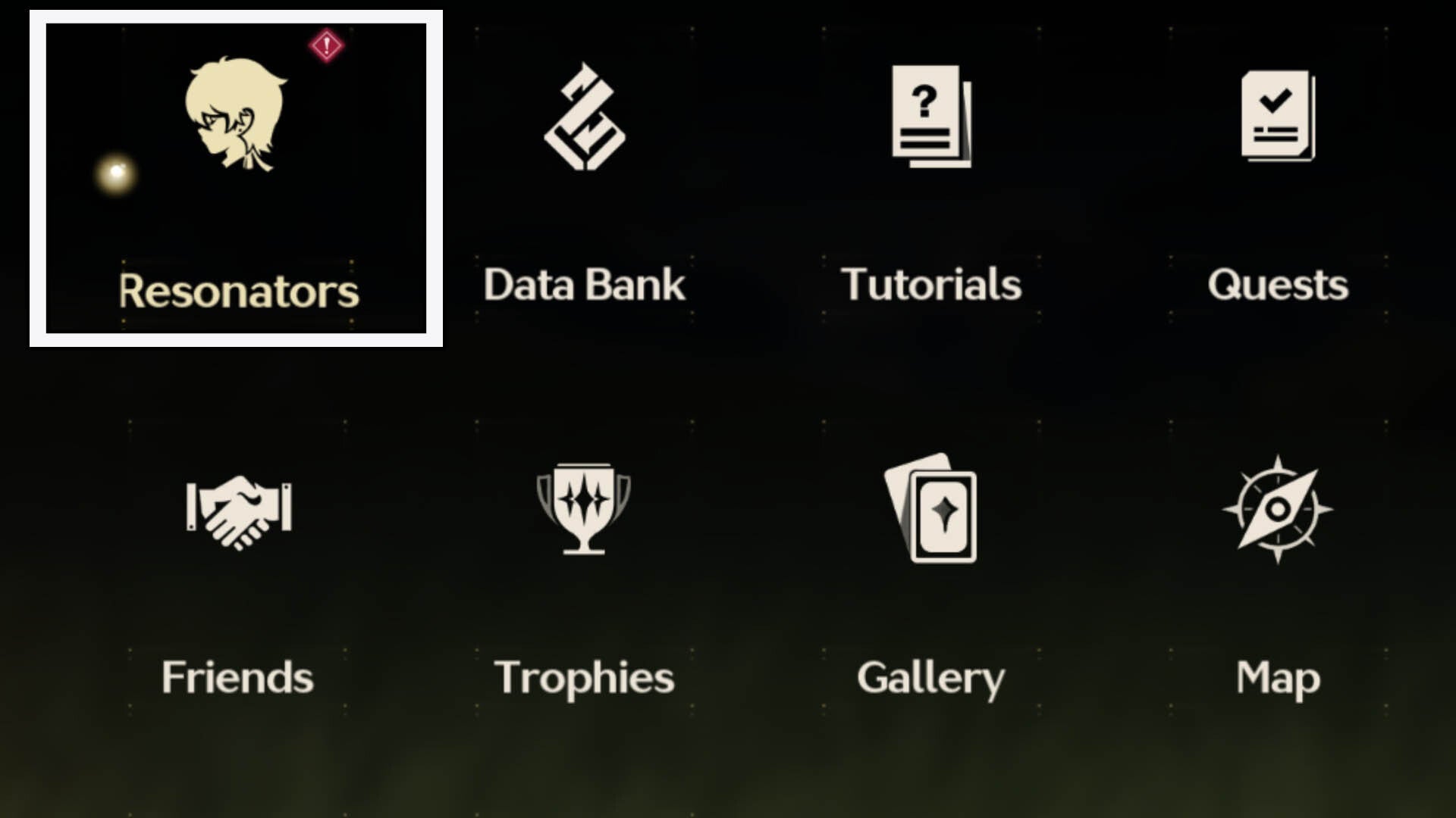 wuthering waves pause menu resonators option