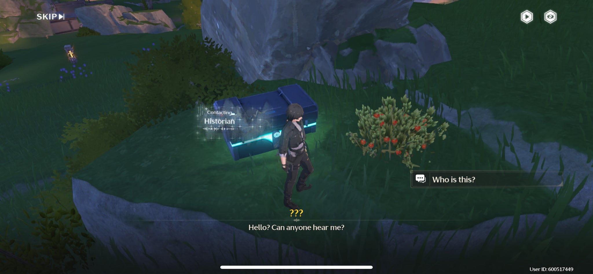 The Rover speaking to a researcher about repairing the lighthouse in Wuthering Waves. - 5