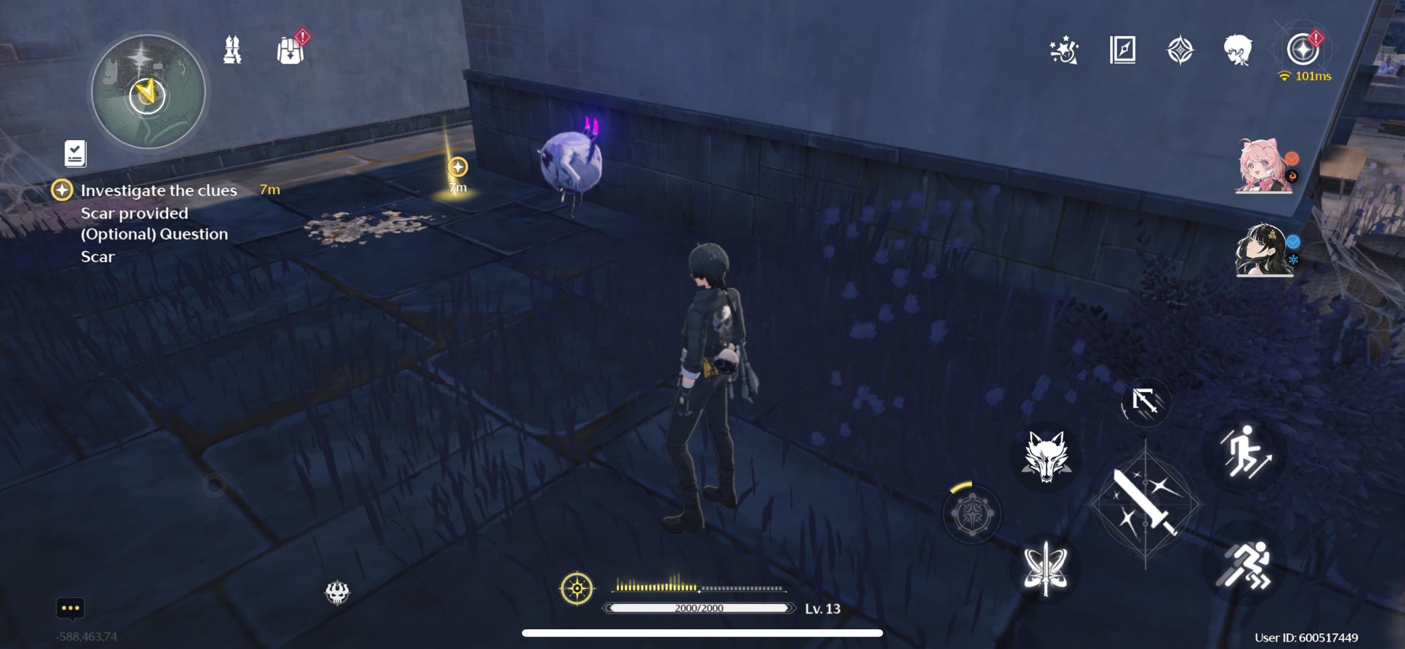 The Rover interacting with a TD to solve the mystery of Qichi Village in Wuthering Waves. - 3