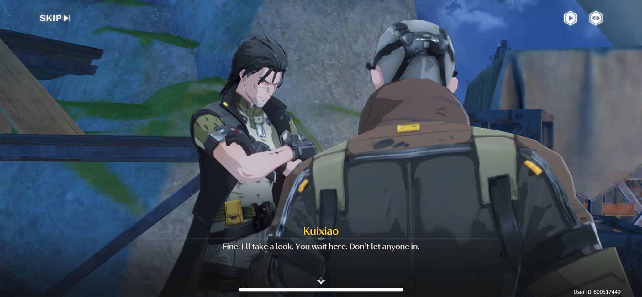 The Rover answering Kuixiao's questions about the Secret Investigation in Wuthering Waves. - 5