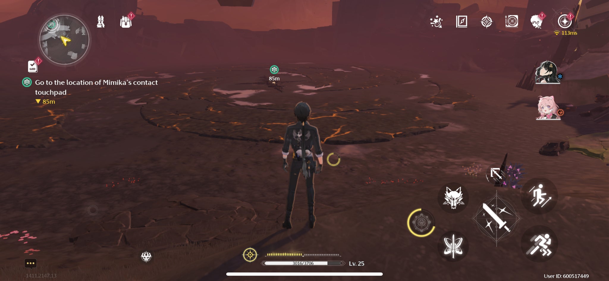 The Rover entering the Inferno Rider's boss arena during the We Promise, We Deliver quest in Wuthering Waves. - 4