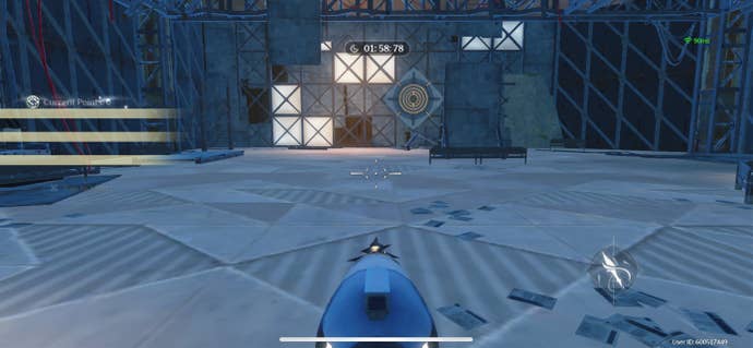 The Rover operating a cannon to destroy targets during the We Promise, We Deliver quest in Wuthering Waves.